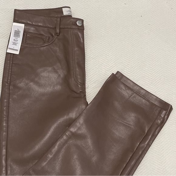 Aritzia Wilfred Melina Ankle Vegan Leather Pant Size 4 - Picture 6 of 6